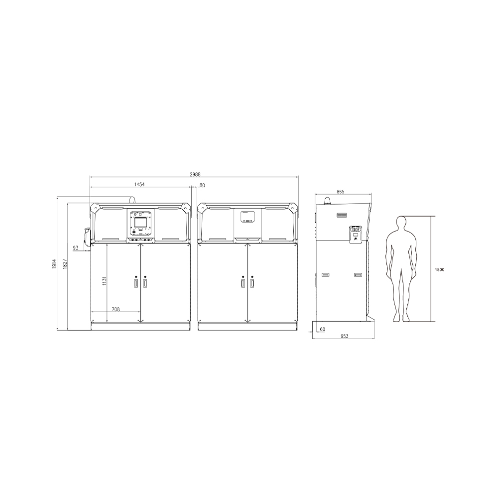 ZLD11Pro 戶外智能垃圾分類(lèi)亭
